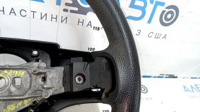 Руль голый Dodge Grand Caravan 11-16 черная, резина, без кнопок, с накладками, затерта, царапины, под чистку