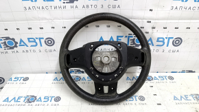 Руль голый Dodge Grand Caravan 11-16 черная, резина, без кнопок, с накладками, затерта, царапины, под чистку