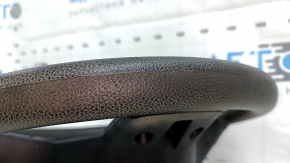 Руль голый Dodge Grand Caravan 11-16 черная, резина, без кнопок, с накладками, затерта, царапины, под чистку