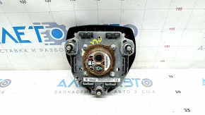 Подушка безопасности airbag в руль водительская Toyota Camry v70 18-24 черная, ржавый пиропатрон