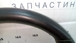 Руль голый Buick Encore 14-16 кожа черная с накладкой без кнопок, царапины. затертый, тычки, под химчистку