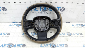 Руль голый Fiat 500L 14-17 кожа бежевая, царапины, тычка