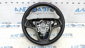 Руль голый Cadillac ATS 13- кожа черная, без кнопок, царапины, под химчистку