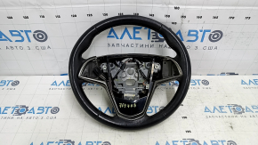 Руль голый Cadillac ATS 13- кожа черная, без кнопок, потертости, царапины, тычки