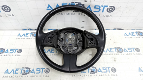 Volan gol Fiat 500 12-16 piele, negru, cu placa spate, zgarieturi, necesita curatare