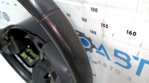 Руль голый Fiat 500 12-16 кожа, черная, с задней накладкой, царапины, под чистку