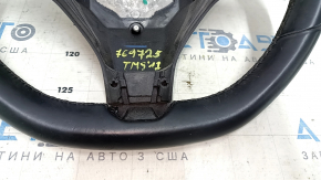 Руль голый Tesla Model S 12-20 кожа черная, царапины, тычки