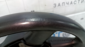 Руль голый Audi Q5 8R 09-13 кожа, серый, без кнопок, 4 спицы, царапины, трещины, тычки
