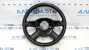 Руль голый Audi Q5 8R 09-13 кожа черный, без кнопок, царапины, тычка