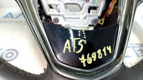Руль голый Cadillac ATS 13- кожа черная, без кнопок, царапины, вмятина, тычки, под чистку