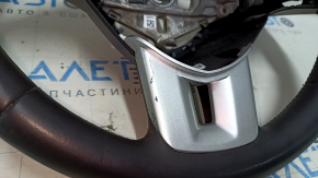Руль голый Dodge Challenger 09-13 кожа черн, без кнопок, с накладками, царапины