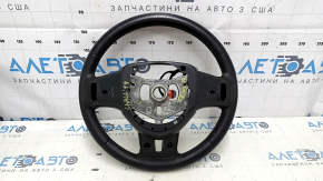 Руль голый Dodge Challenger 09-13 кожа черн, без кнопок, с накладками, царапины