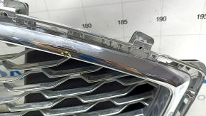 Решетка радиатора grill в сборе с обрамлением Ford Fusion mk5 19-20 хром, titanium, песок, тычки