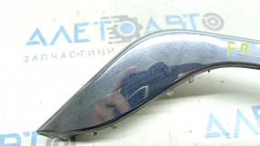 Молдинг переднего бампера правый Ford Fusion mk5 19-20 хром, песок, сломаны крепления