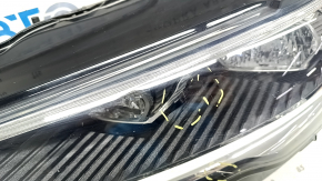 Фара передняя левая в сборе Ford Fusion mk5 17-20 LED, с DRL, с блоком, песок, царапины