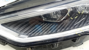 Фара передняя левая в сборе Ford Fusion mk5 17-20 LED, с DRL, с блоком, песок, царапины