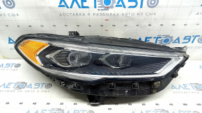 Фара передняя правая в сборе Ford Fusion mk5 17-20 LED, с DRL с блоком