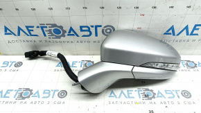 Зеркало боковое левое в сборе Ford Fusion mk5 13-20 14 пинов, BSM, автозатемнение, поворотник, подогрев, подсветка, серебро