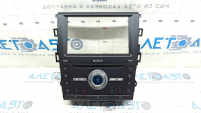 Панель управления радио Ford Fusion mk5 13-20 SYNC 3 SONY с подогревом и вентиляцией, царапины