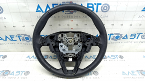 Руль голый Ford Fusion mk5 17-20 кожа черная, с подогревом, примятость