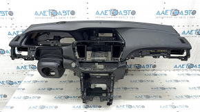 Торпедо передняя панель с AIRBAG Honda Accord 13-17 черная, под малую проекцию, с накладками, царапины, под химчистку, деформирована