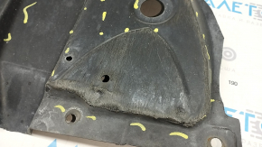 Защита переднего бампера Toyota Camry v70 18-24 примята, надорвана, потерта