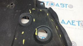 Защита переднего бампера Toyota Camry v70 18-24 примята, надорвана, потерта