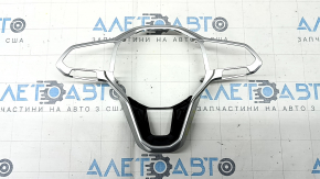 Накладка руля VW Tiguan 22-24 черный глянец с серым, 2 части, трещина в креплении