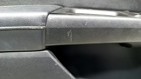 Cartelă de ornamente uși față stânga Ford Fusion mk5 17-20 titan, negru cu inserție din piele neagră, piele pentru cotieră, grafit turnat, cu ornamente de ridicare a geamului, zgârieturi