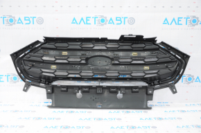 Решетка радиатора grill Ford Ecosport 18-22 хром, в сборе, без эмблемы