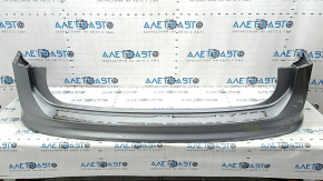 Бампер задний голый верхняя часть VW Tiguan 18-24 серебро, сломаны крепления, царапины, вмятина