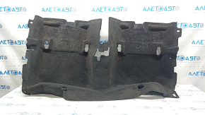 Покрытие пола заднее Ford Fusion mk5 19-20 hybrid, plug-in, черное, под чистку