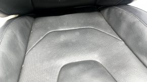 Обшивка водительского сиденья Ford Fusion mk5 17-20 titanium, кожа черная, под химчистку