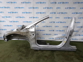 Четверть передняя левая Ford Fusion mk5 13-20 plug-in отпилена, с центральной стойкой, серебро, ржавая, тычки