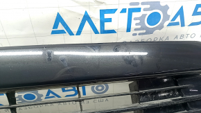 Решетка переднего бампера нижняя Toyota Prius 30 13-15 рест без птф, песок, тычки