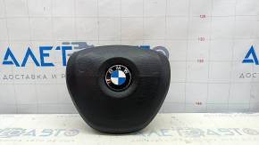 Подушка безопасности airbag в руль водительская BMW 5 F10 11-16 черная, Sport, ржавый пиропатрон