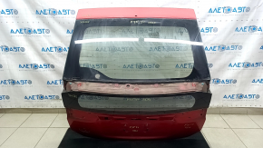 Дверь багажника голая со стеклом Toyota Prius 30 12-15 красный 3R3, с двумя стеклами