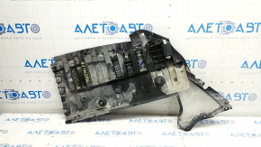 Защита переднего бампера Ford Fusion mk5 17-20 правая, потерта, надломана, трещины