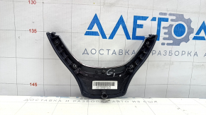 Накладка руля BMW 5 F10 11-16 черная с хромом, под sport руль