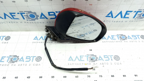 Зеркало боковое правое в сборе Toyota Prius 30 10-15 5 пинов, красное