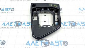 Накладка шифтера КПП VW Tiguan 18-24 под кнопку Start-Stop, графит