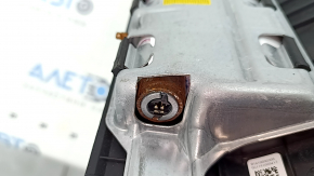 Подушка безопасности airbag коленная водительская левая BMW 5 F10 11-16 черная, ржавый пиропатрон