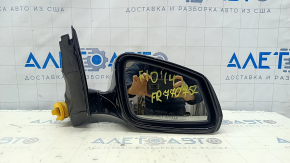 Зеркало боковое правое в сборе BMW 5 F10 14-16 9 пинов, поворотник, подогрев, BSM, камера, белое, царапины, потертость, песок
