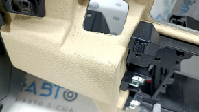 Торпедо передняя панель с AIRBAG BMW 5 F10 11-16 черно-бежевая, под проекцию, ржавый пиропатрон, под химчистку