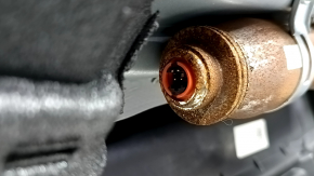 Торпедо передняя панель с AIRBAG BMW 5 F10 11-16 черно-бежевая, под проекцию, ржавый пиропатрон, под химчистку