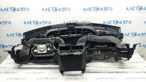 Торпедо передняя панель с AIRBAG Ford Fusion mk5 17-20 черная под start-stop, динамик и проекцию, потерта, ржавый пиропатрон