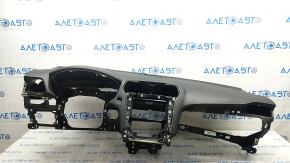 Торпедо передняя панель с AIRBAG Ford Fusion mk5 17-20 черная под start-stop, динамик и проекцию, потерта, ржавый пиропатрон