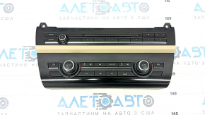 Climatizare și control radio BMW 5 F10 14-16 Cheie 2 zone, uzată, vopsea decojită