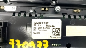 Управление климат-контролем и магнитолой BMW 5 F10 11-16 auto, с бежевой накладкой, воздух под стеклом