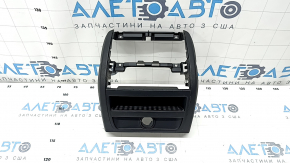 Decorație consola centrală spate BMW 5 F10 11-16 negru, zgârieturi